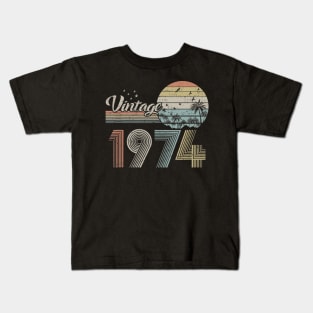 Vintage 1974 Design 46 Years Old 46th birthday for Men Women Kids T-Shirt